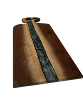Load image into Gallery viewer, Walnut &amp; Epoxy Charcuterie Board
