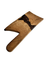 Load image into Gallery viewer, Cleaver Style Oak &amp; Epoxy Charcuterie Board
